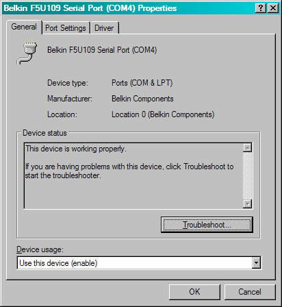 Belkin Usb Serial F5u109 Windows 7